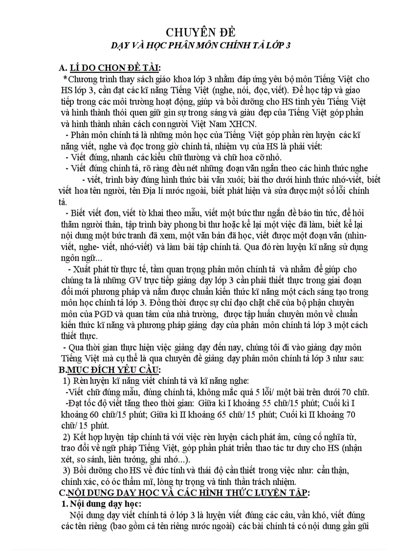 image for page Chuyên đề chính tả lớp 3