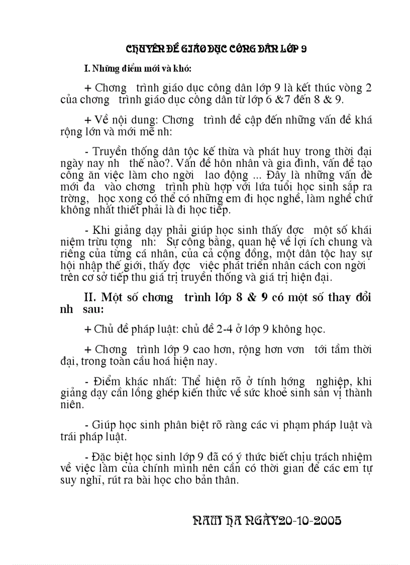 image for page Chuyen dề GDCD 9