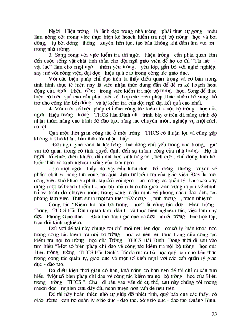 image for page Chuyên đề kiểm tra nội bộ trường học