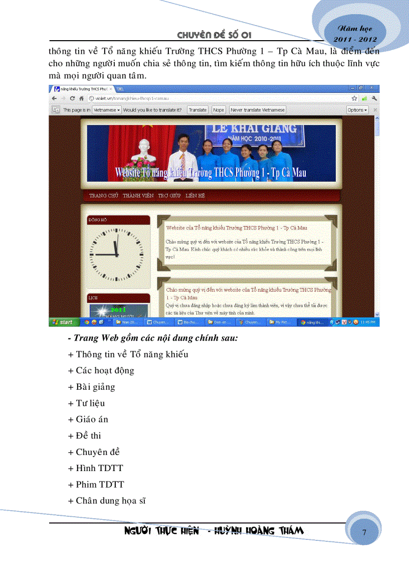 image for page Chuyên đề Ứng dụng CNTT trong dạy học HK1