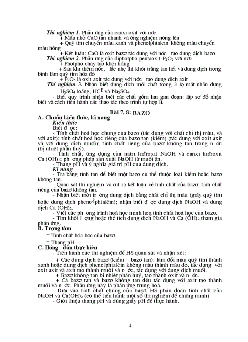 image for page Chuẩn kt kn hóa 9