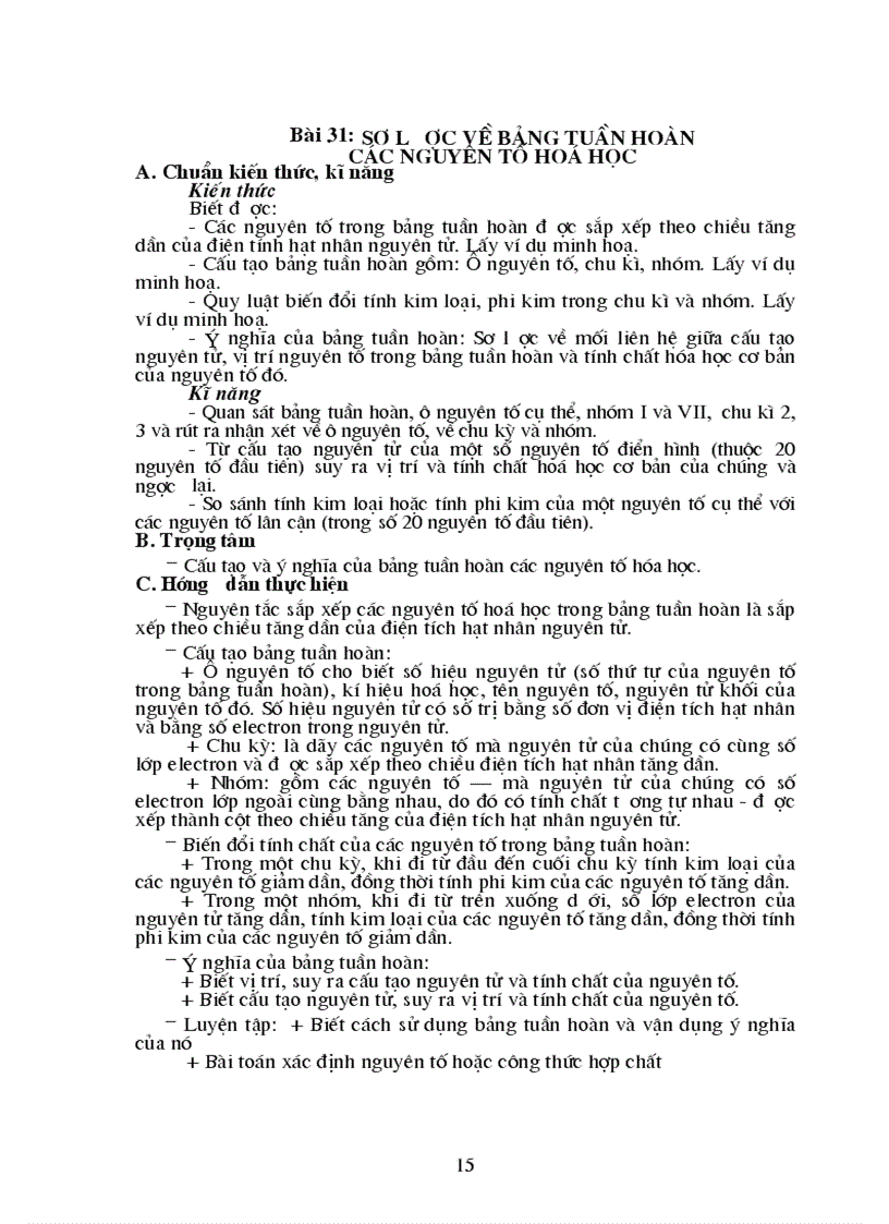 image for page Chuẩn kt kn hóa 9