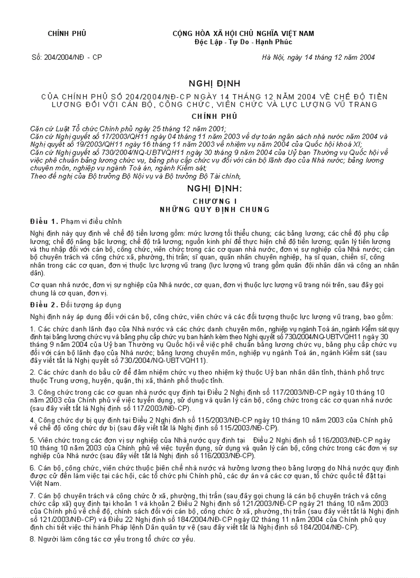 image for page Chế độ tiền kương và các thang bậc lương 1