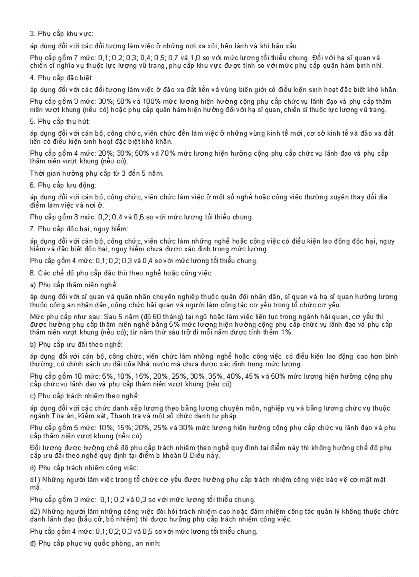 image for page Chế độ tiền kương và các thang bậc lương 1