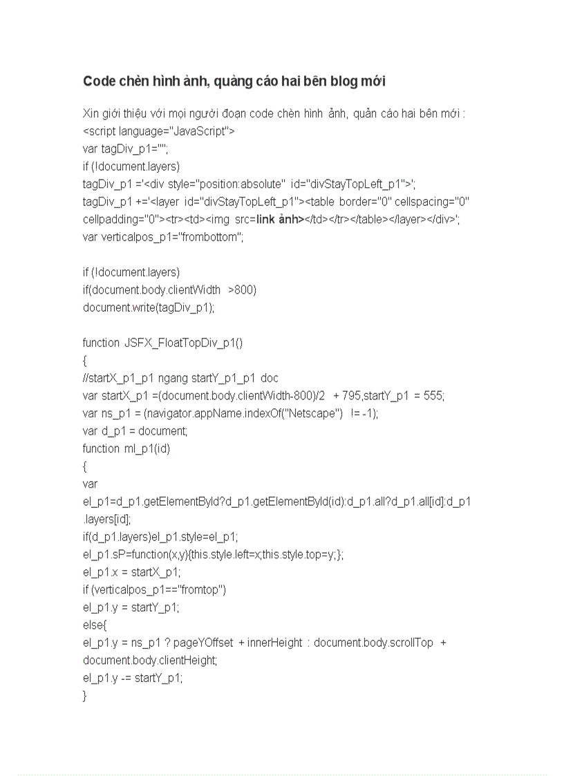image for page Code chèn hình ảnh quảng cáo hai bên blog mới