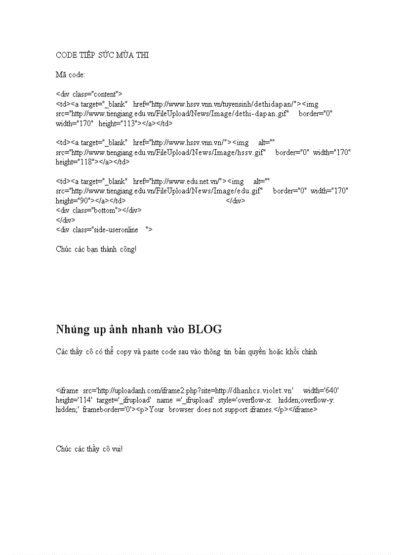 image for page Code hay cho web phần 1