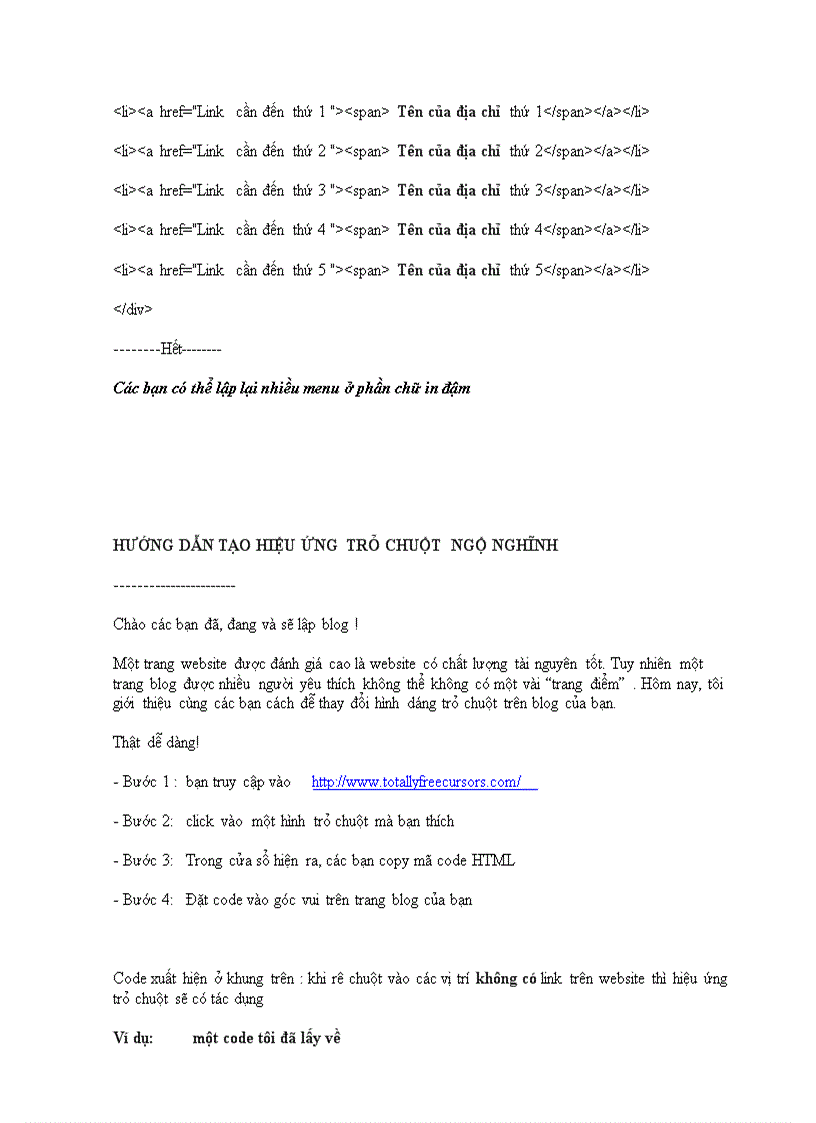 image for page Code hay cho web phần 2