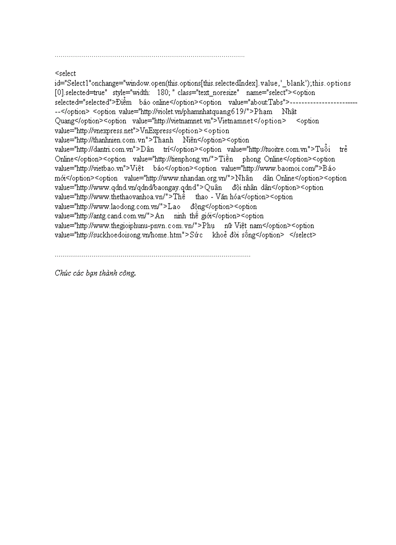 image for page Code hay cho web phần 4