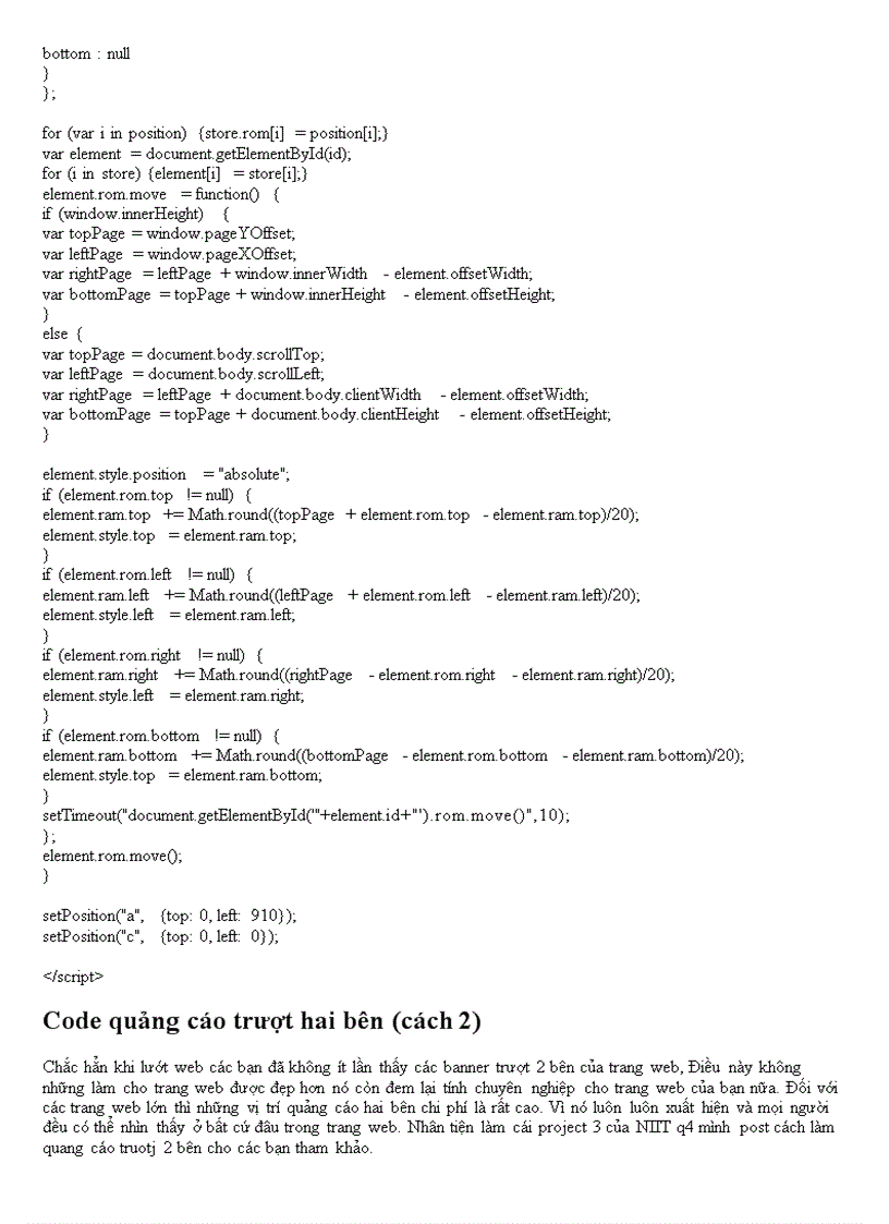 image for page Code HTML trang trí Website