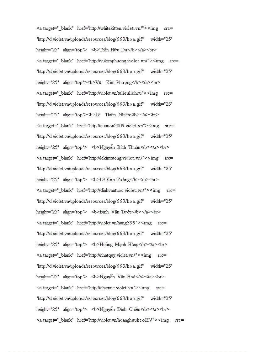 image for page Code liên kết các thành viên