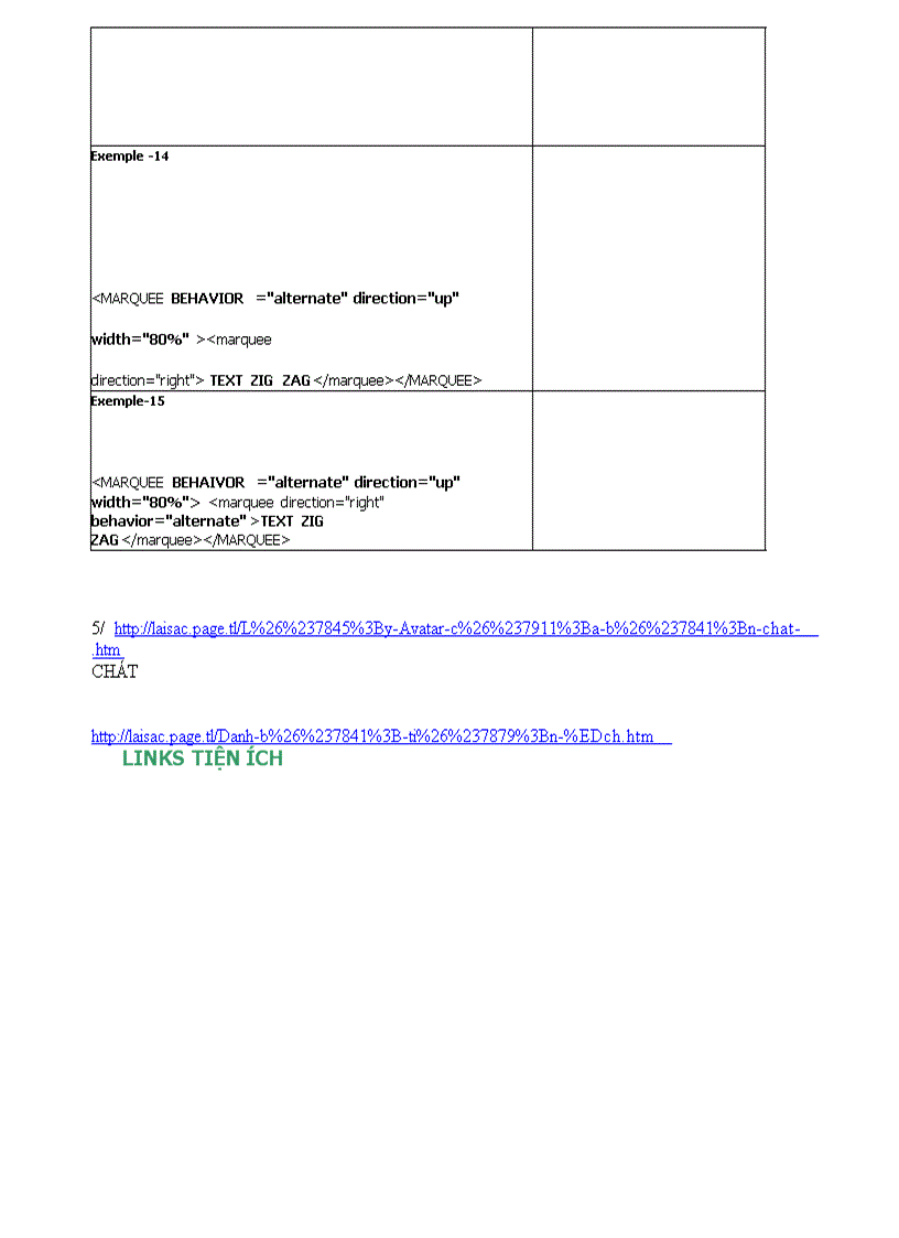 image for page Code nhung ma HTML tao chu