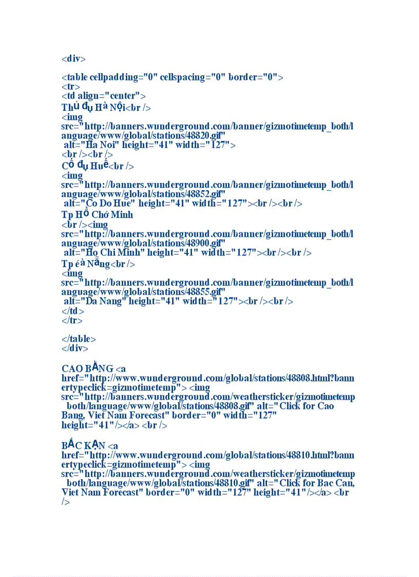image for page Code thời tiết cho website bạn