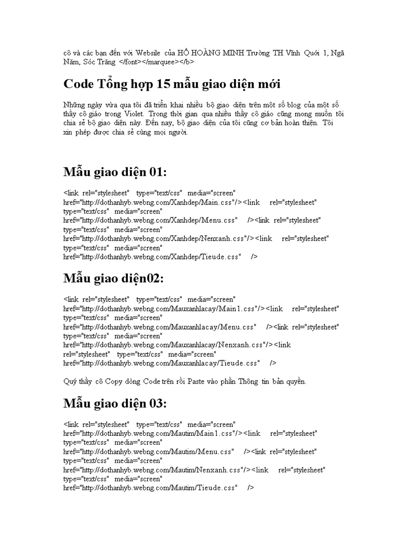 image for page Code Tong hop