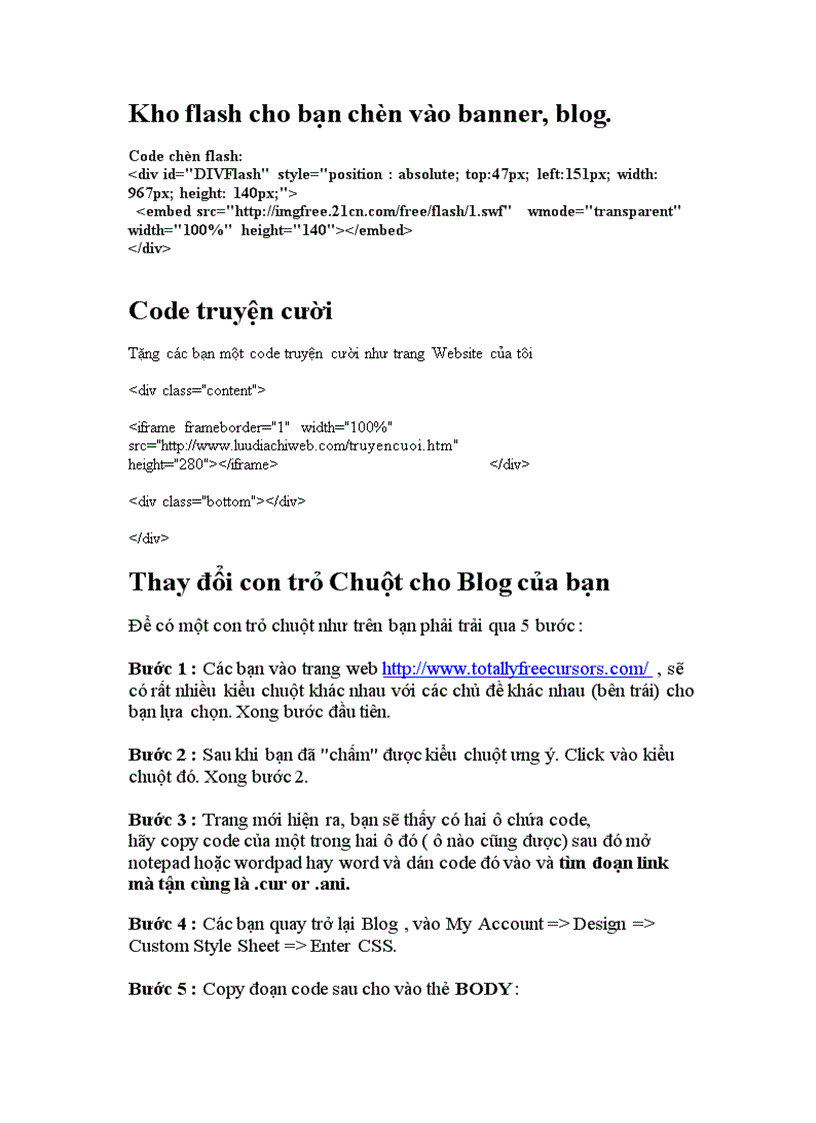 image for page Code Tong hop