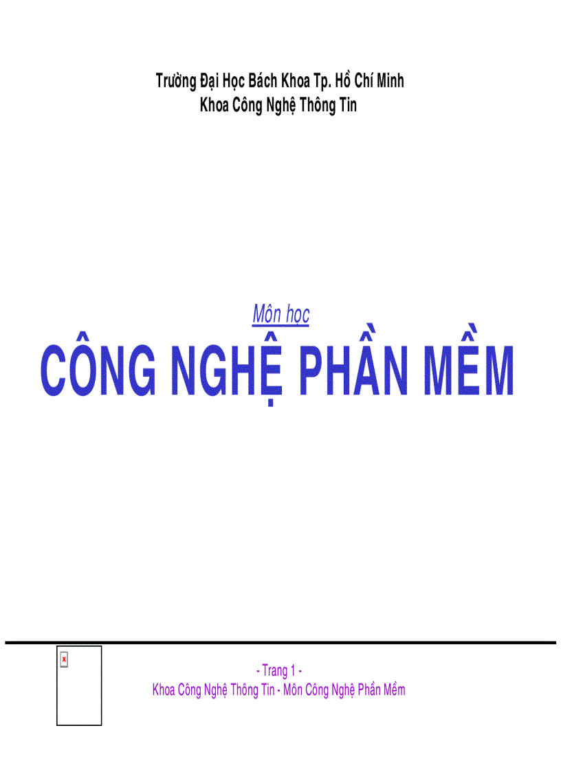 Công nghệ phần mềm