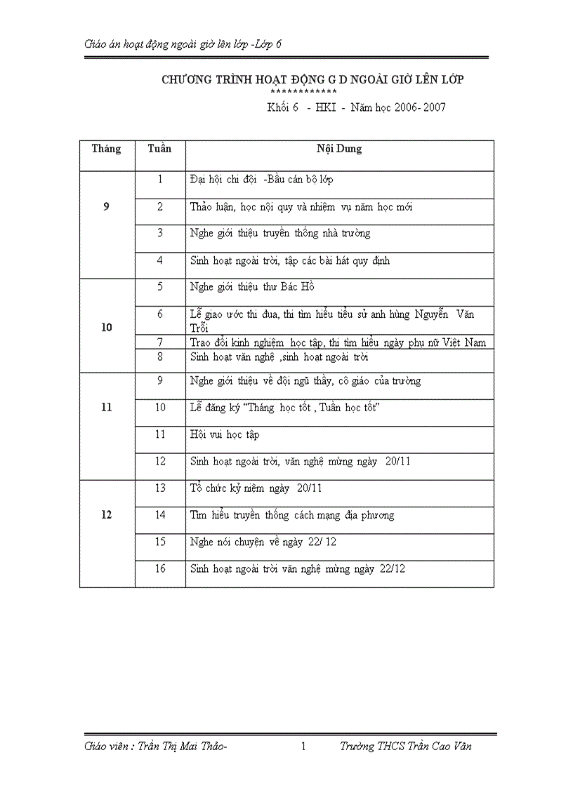 image for page Công tác chủ nhiệm lớp