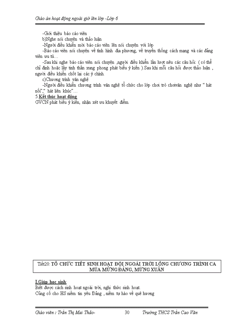 image for page Công tác chủ nhiệm lớp