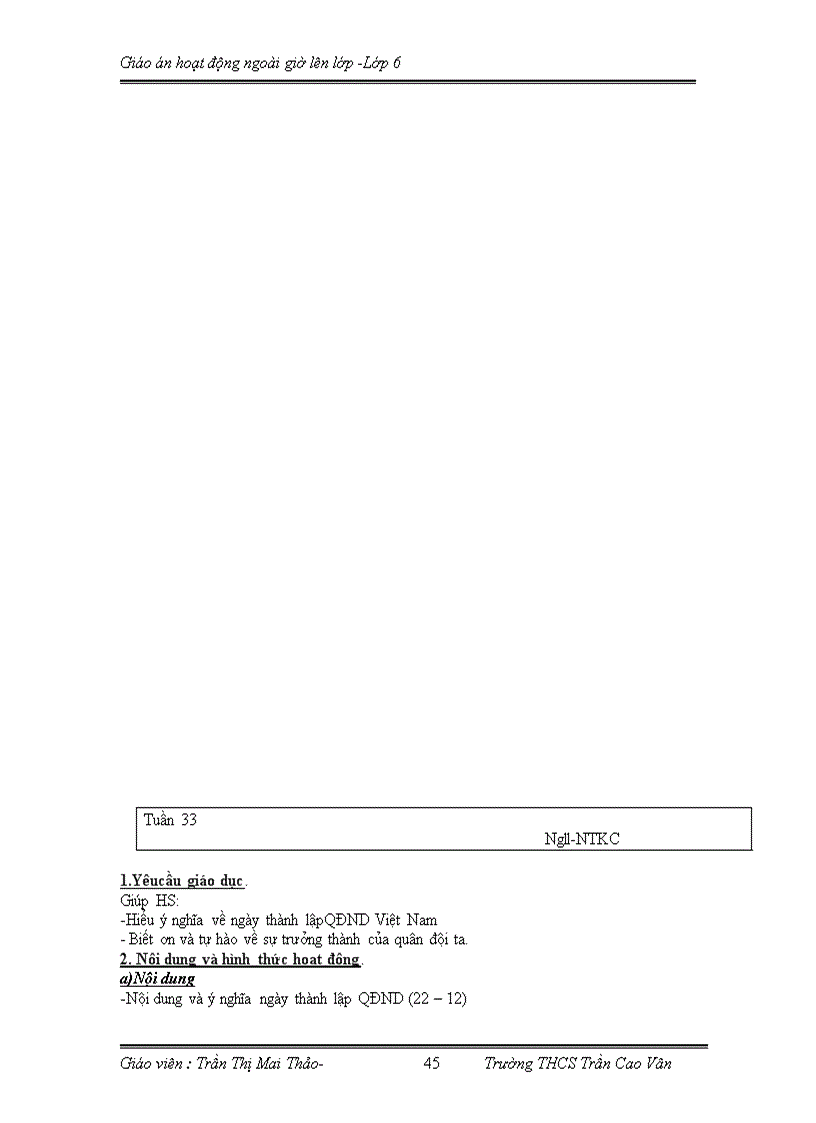 image for page Công tác chủ nhiệm lớp