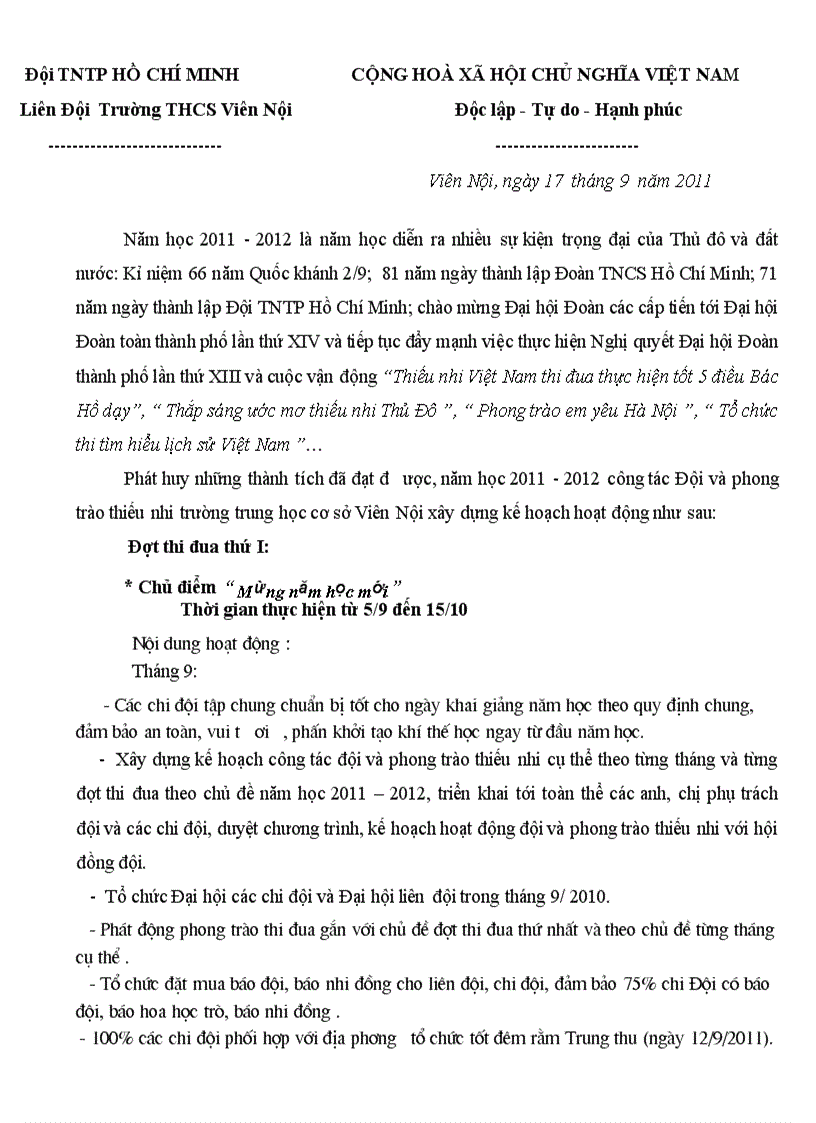 image for page Cong tac doi 2011 2012ke hoach cong tac hoat dong doi 11 12