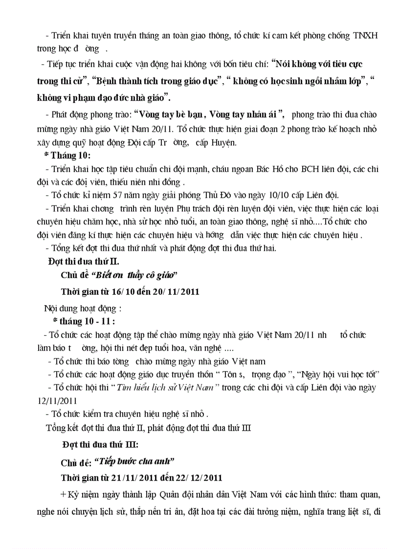 image for page Cong tac doi 2011 2012ke hoach cong tac hoat dong doi 11 12