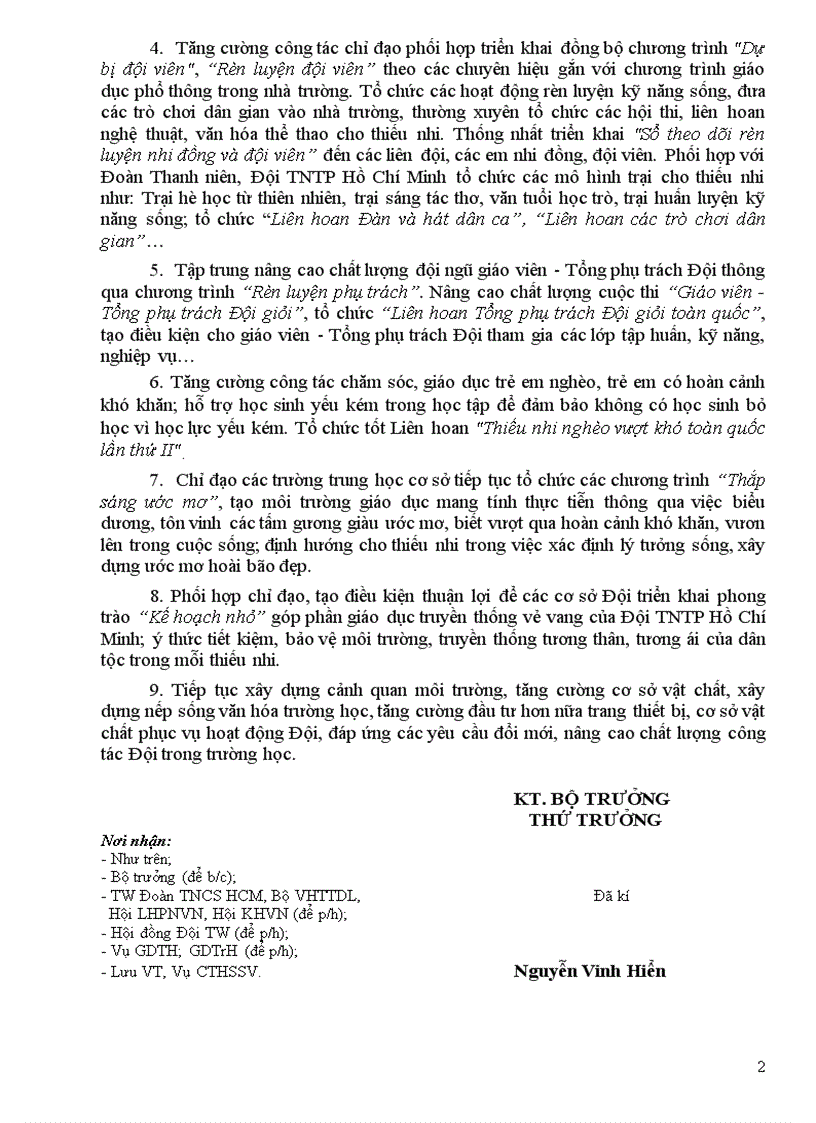 image for page Công tác Đội và phong trào thiếu nhi năm học 2011 2012