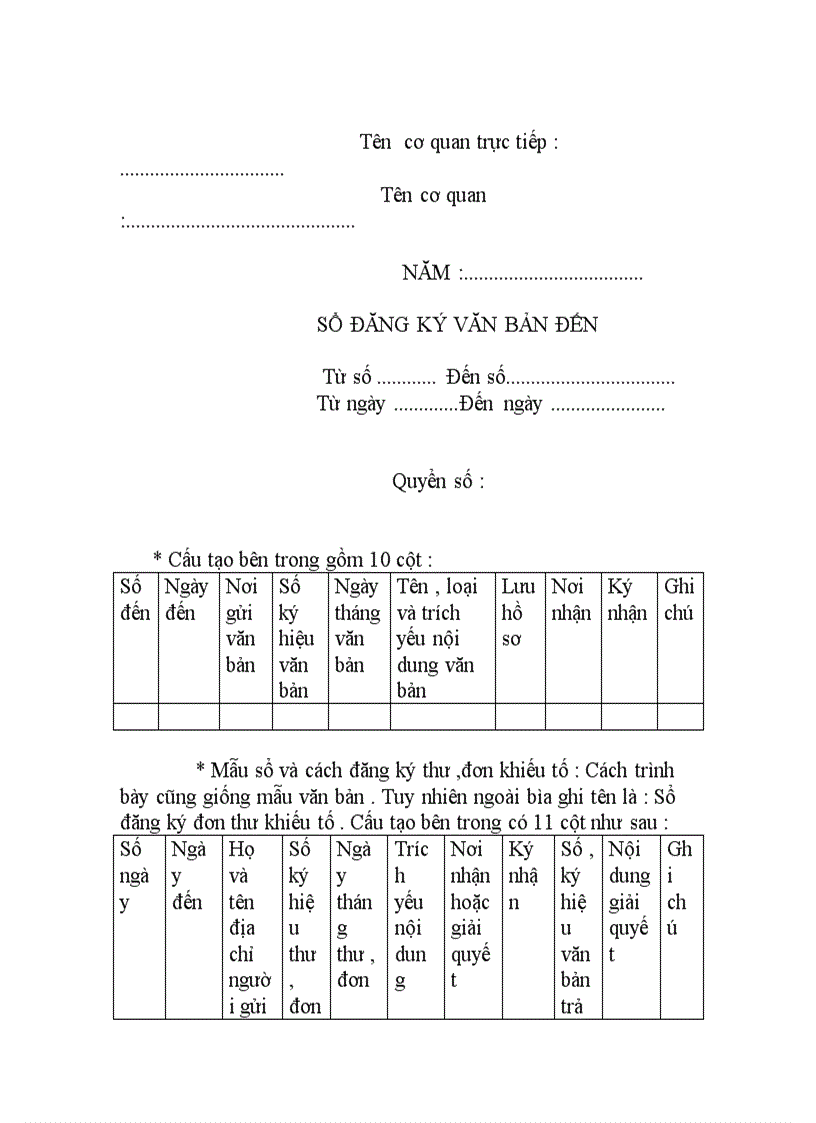 Công tác lưu trữ văn bản