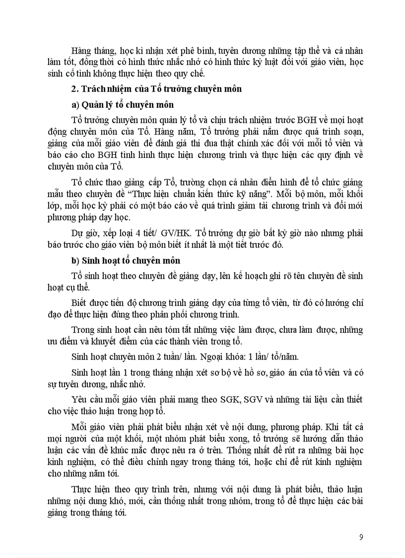 image for page Công tác Quản lý Chuyên môn THCS