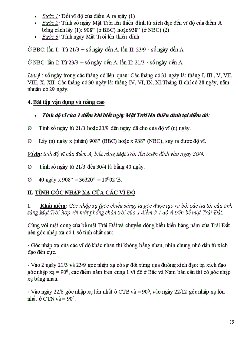 image for page Công thức tính góc nhập xạ