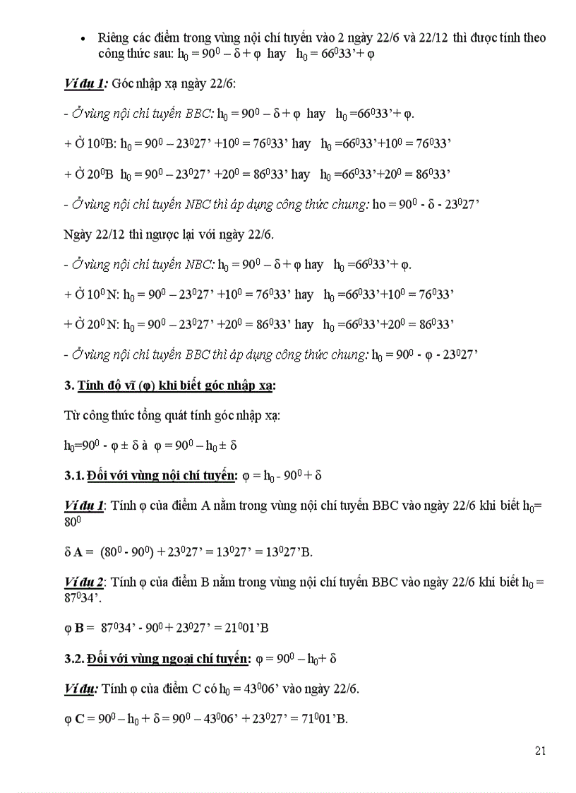 image for page Công thức tính góc nhập xạ