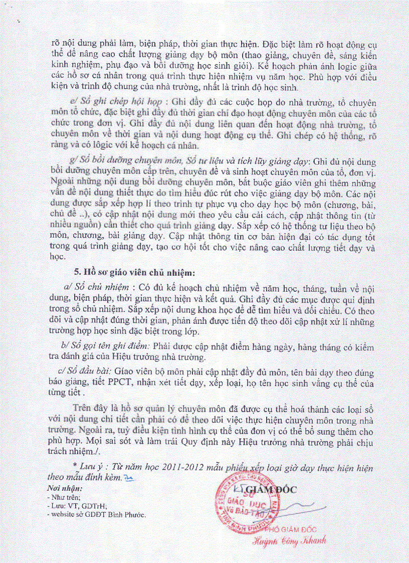 image for page Công văn 2560 quy đinh hồ sơ chuyên môn