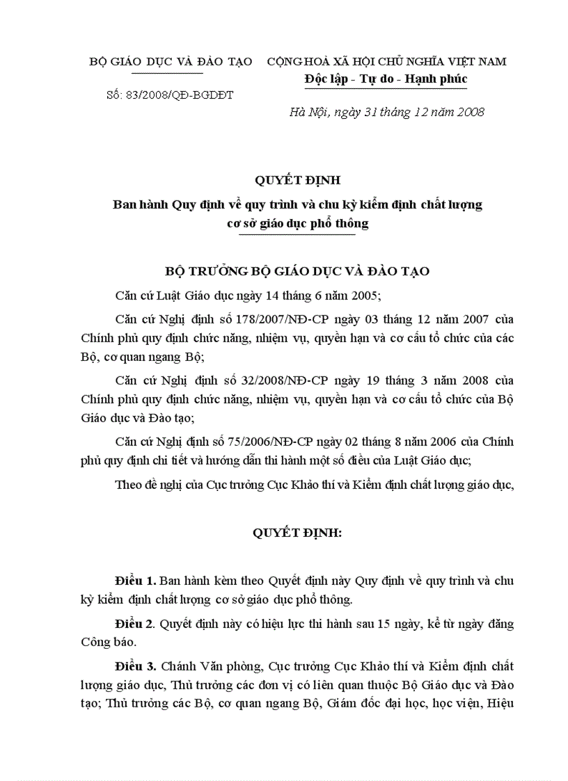 image for page Công văn Quyết định Thông tư của ngành giáo dục