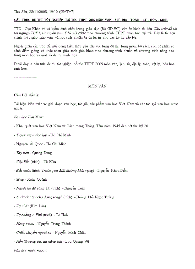 image for page C t đề thi tốt nghiệp bt thpt v t l h sv ls đl 09