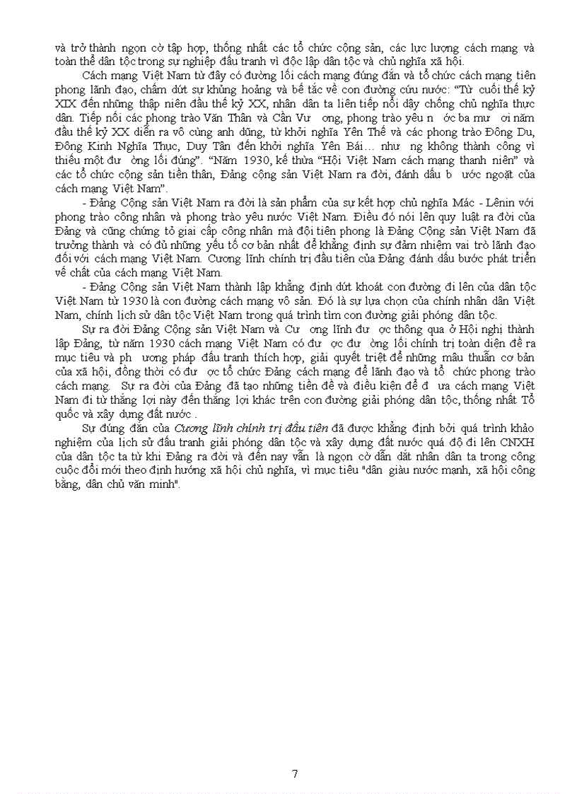 image for page Cương lĩnh của Đảng ý nghĩa sự ra đời của ĐCSVN
