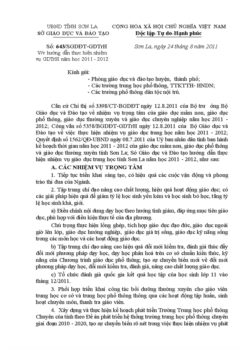 image for page CV 643 HD NHIEM VU NAM HOC 2011 2012 24 8 2011 doc