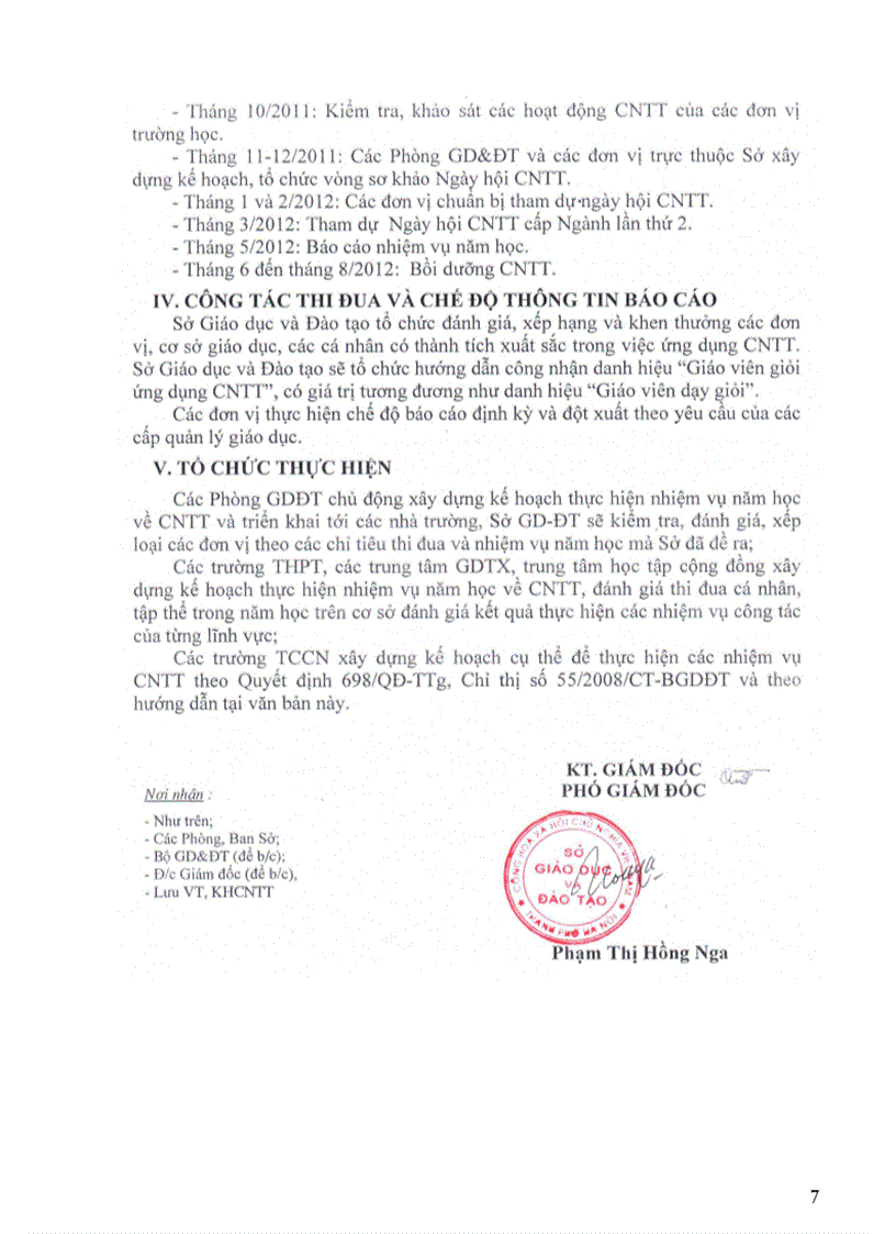 image for page CV 8291 về Ứng dụng CNTT năm học 2011 2012