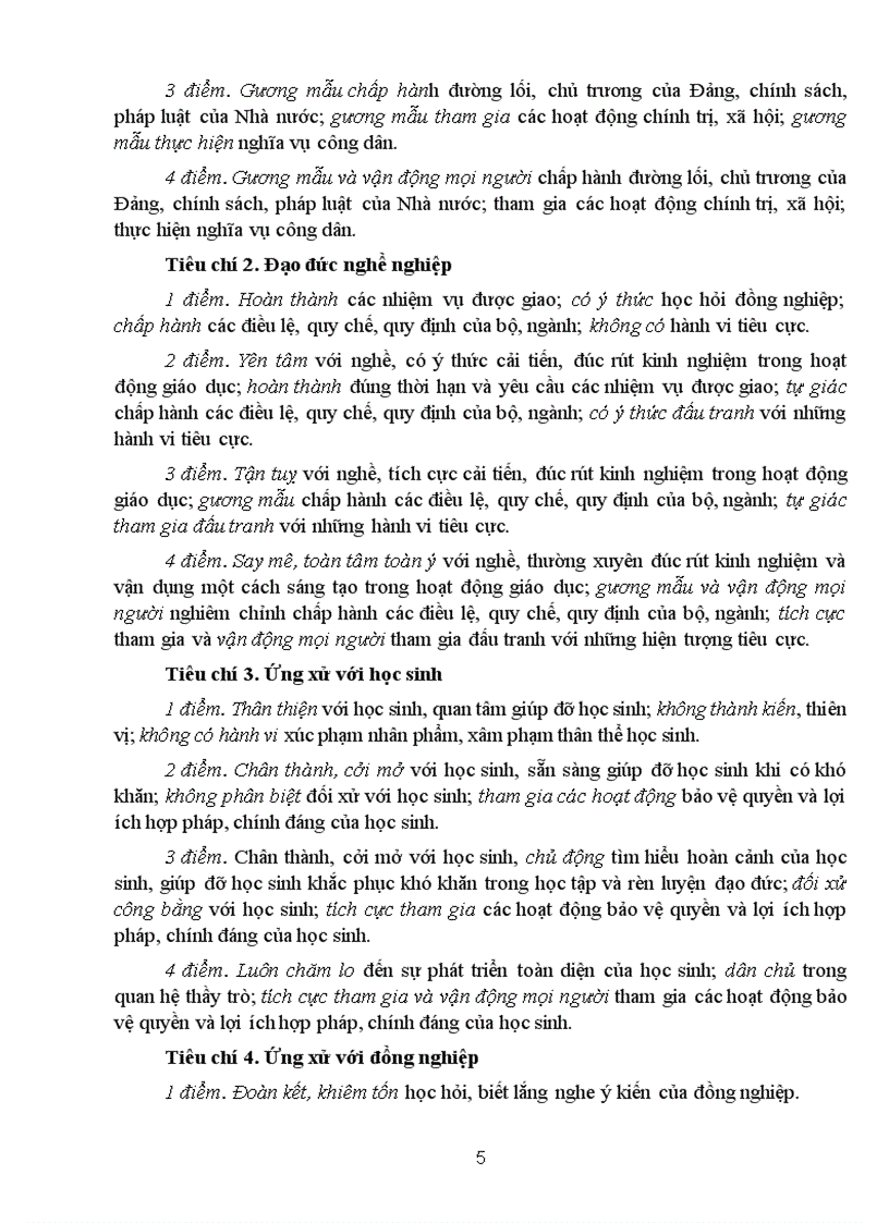 image for page CV660 Hướng dẫn đánh giá GV theo TT30