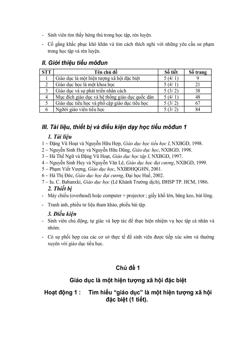 image for page Da1 Giáo dục học phần 1