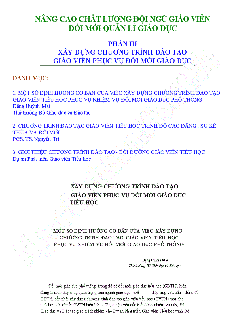 image for page Da1 NCCL Xây dựng chương trình đào tạo giáo viên