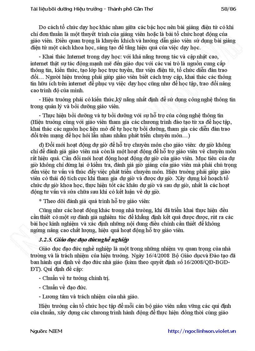 image for page Da2 Bồi dưỡng Hiệu trưởng Tài liệu Tp Cần Thơ