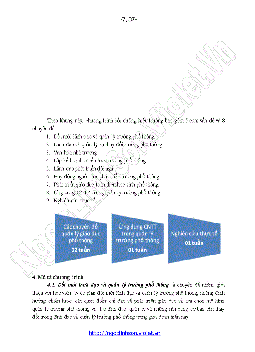 image for page Da2 Nội dung chương trình bồi dưỡng hiệu trưởng trường phổ thông theo hình thức liên kết Việt Nam Singapore