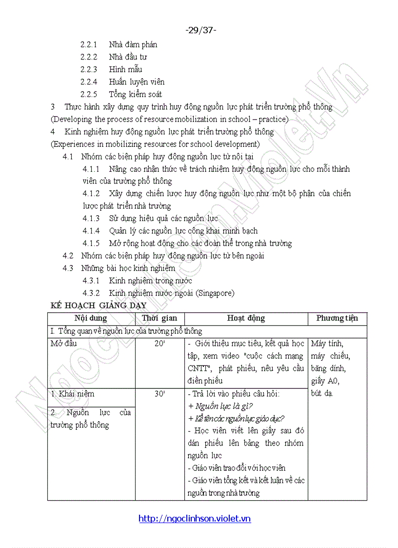 image for page Da2 Nội dung chương trình bồi dưỡng hiệu trưởng trường phổ thông theo hình thức liên kết Việt Nam Singapore