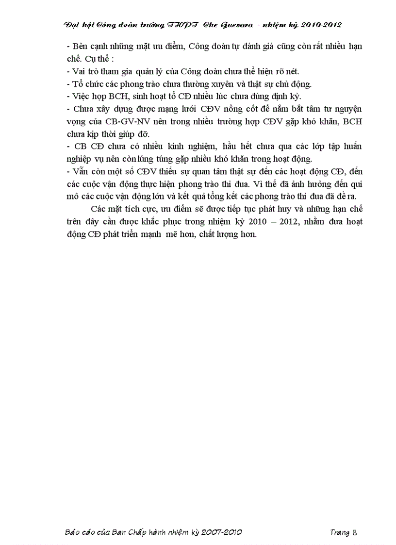 image for page Đại hội công đoàn báo cáo tổng kết