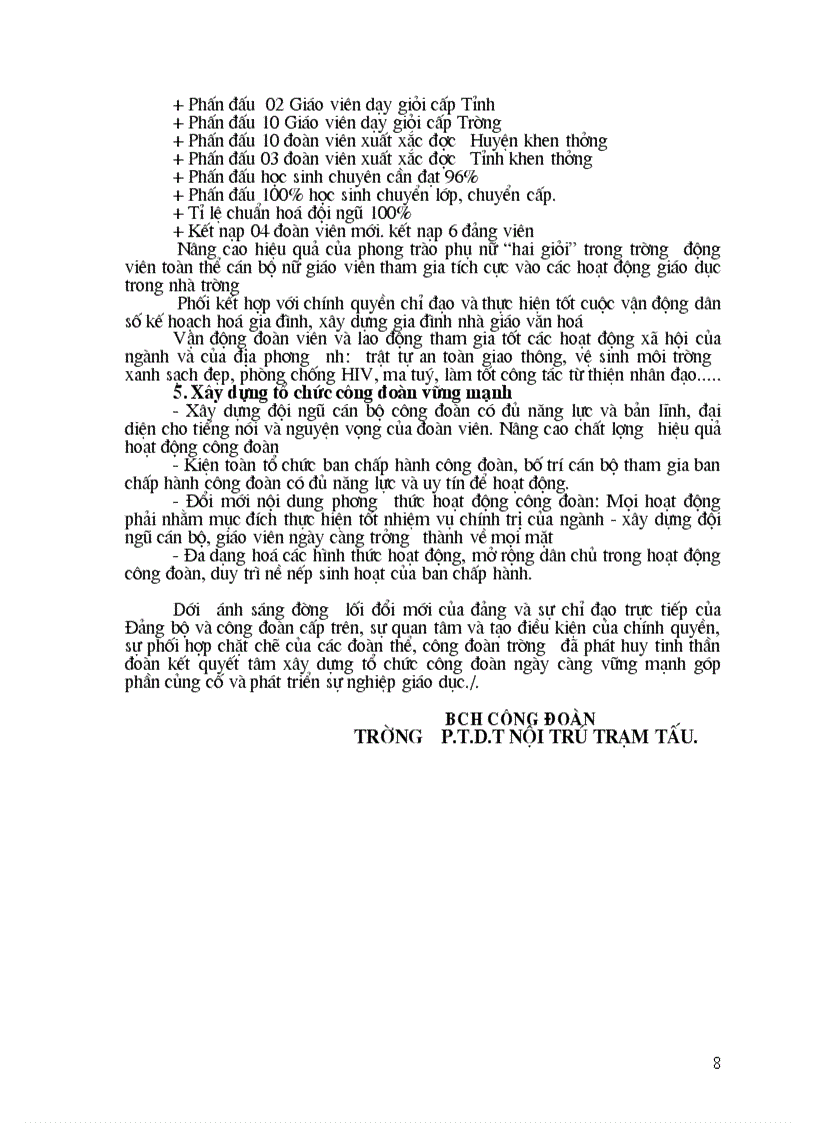 image for page Dai hoi cong doan