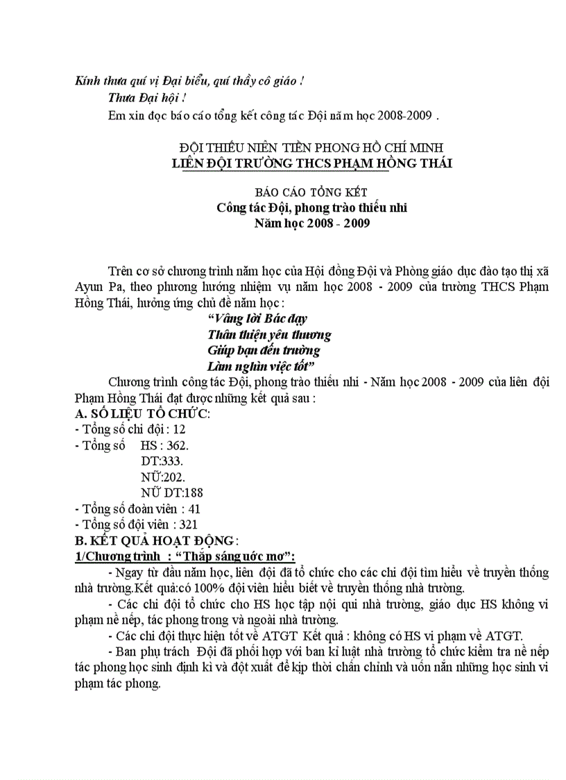 image for page Đại hội liên đội Từ A Z