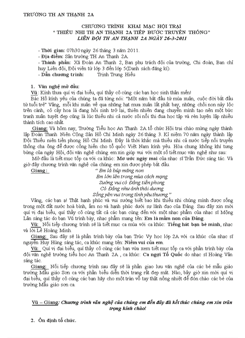 image for page Dẫn chương trình của giáo viên