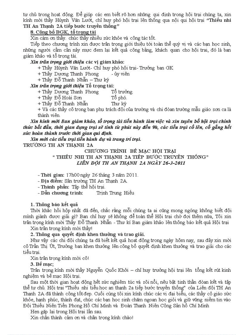 image for page Dẫn chương trình của giáo viên