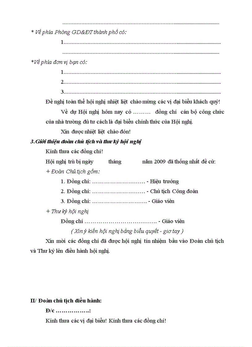 image for page Dẫn chương trình đại hội công nhân viêc chức