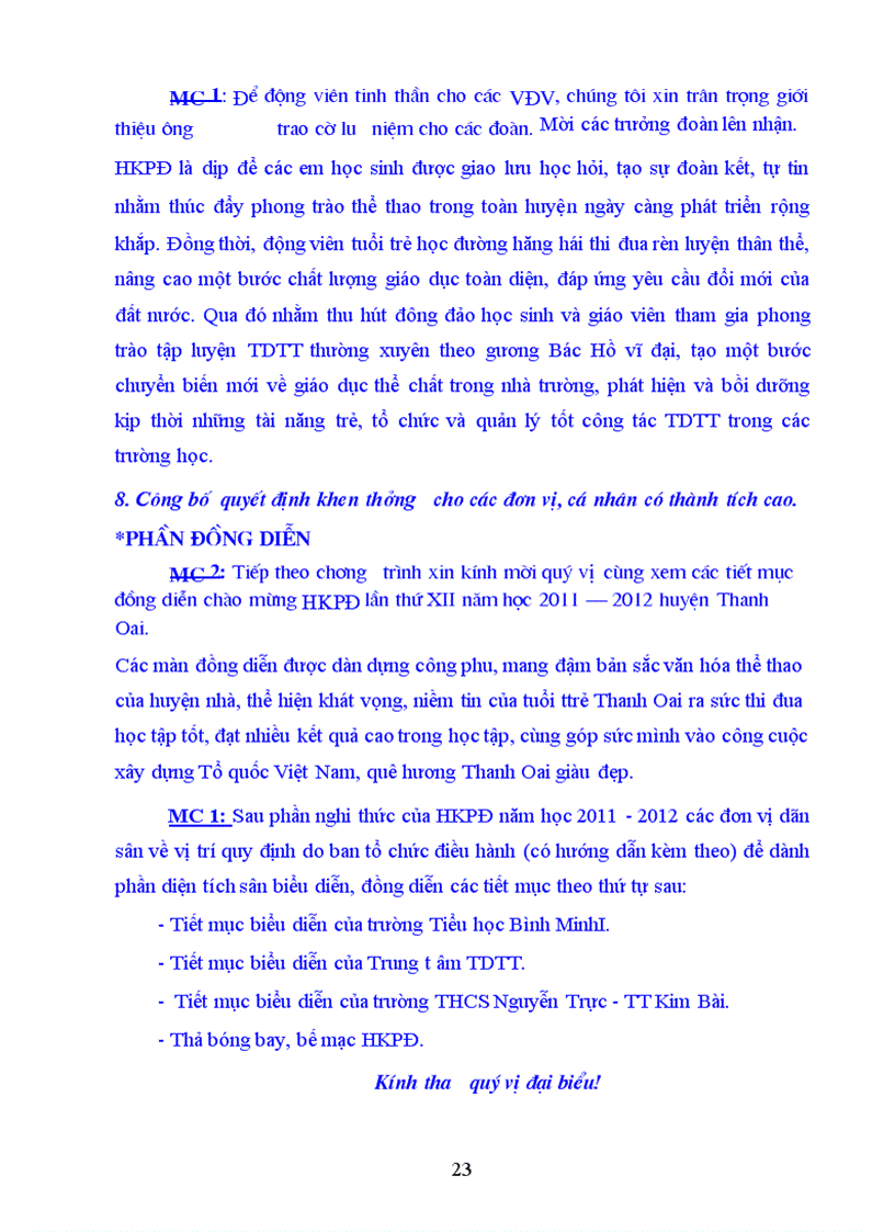 image for page Dẫn chương trình HKPĐ huyện