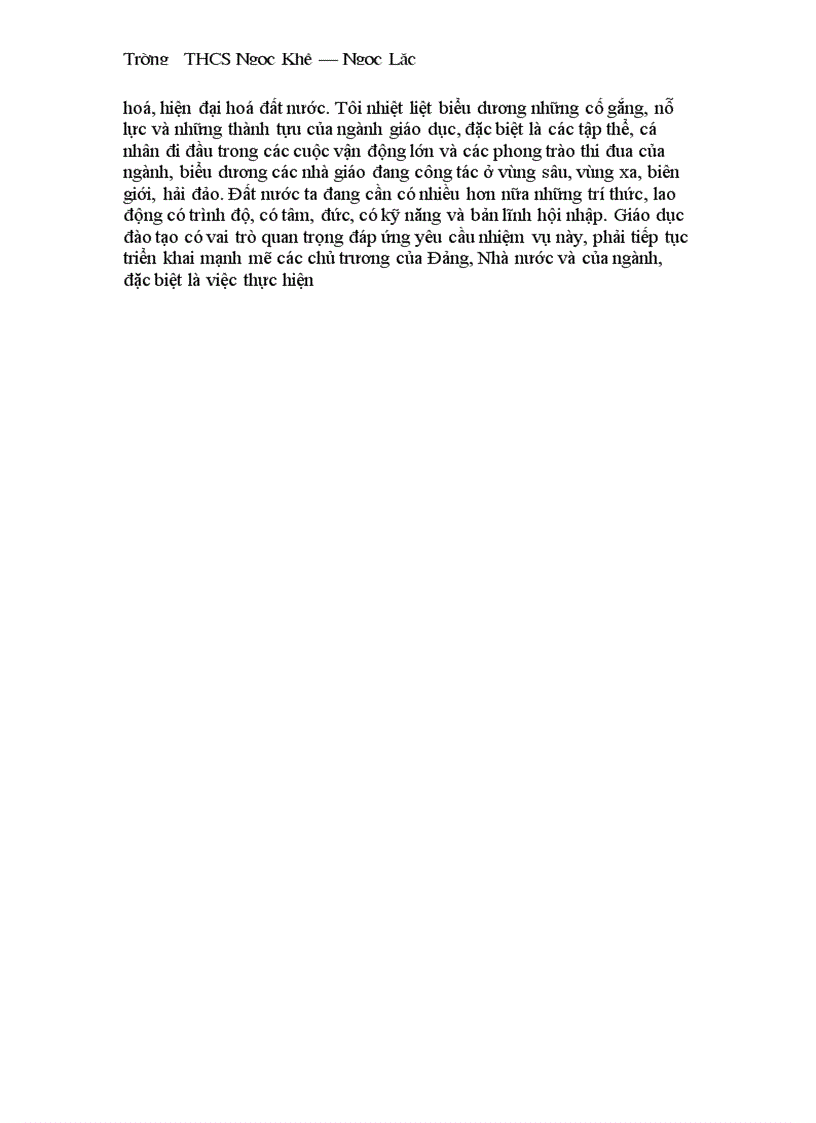 image for page Dan chuong trinh khai giang vip