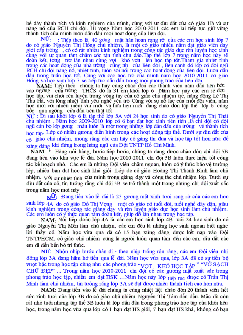 image for page Dẫn CT lễ Khai giảng